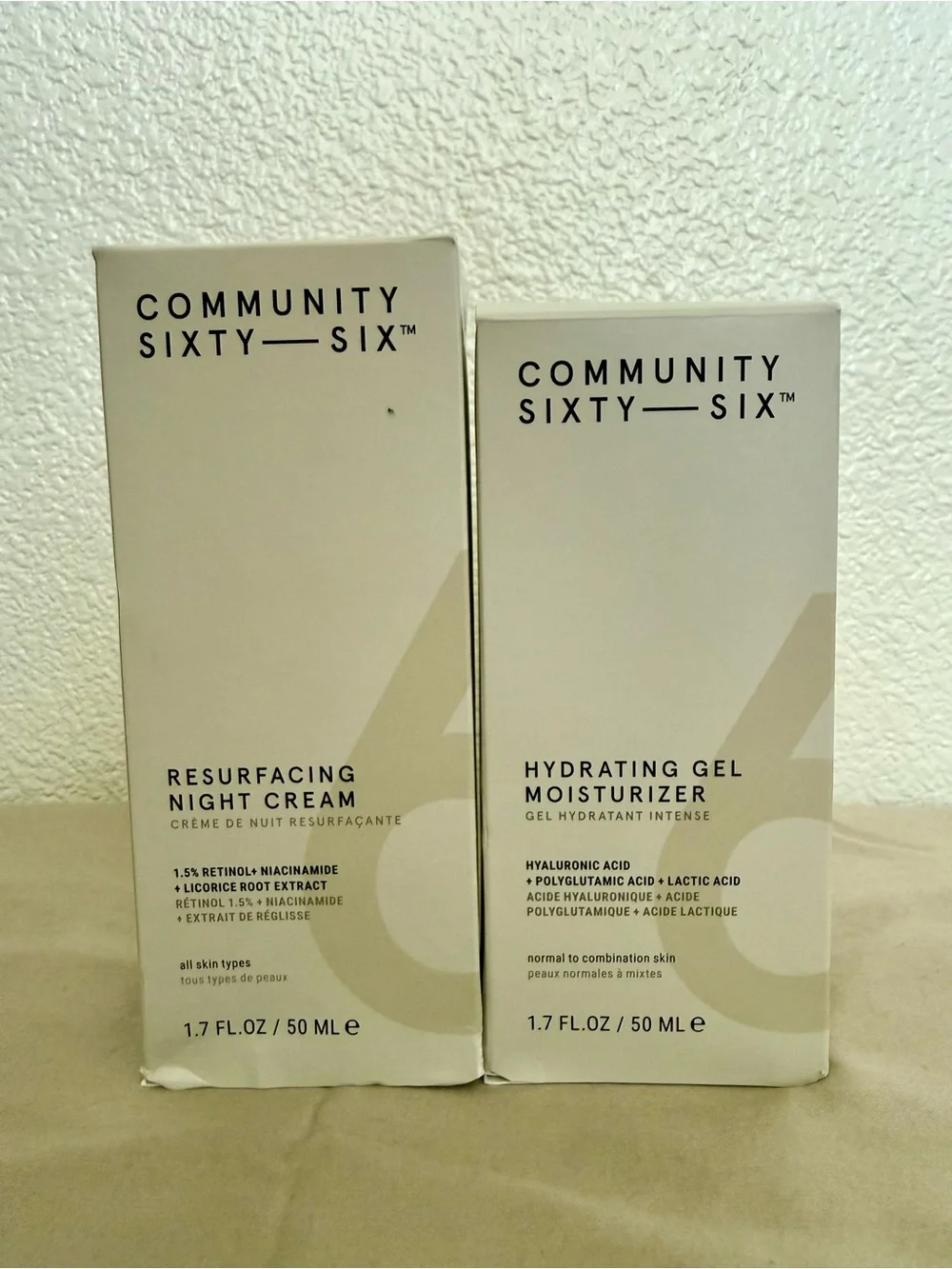 Community Sixty-Six Hydrating Gel Moisturizer & Resurfacing Night Cream
